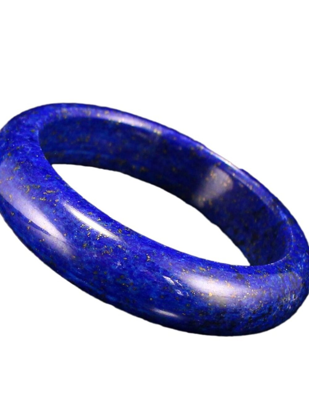 Natural Royal Lapis Lazuli Bangle Bracelet 59mm ID 76.918g Gemstone Certified